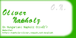 oliver napholz business card